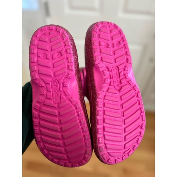 Crocs Limited Edition Pink Glitter Valentines Day Pink & Red Sequin Heart main image 6